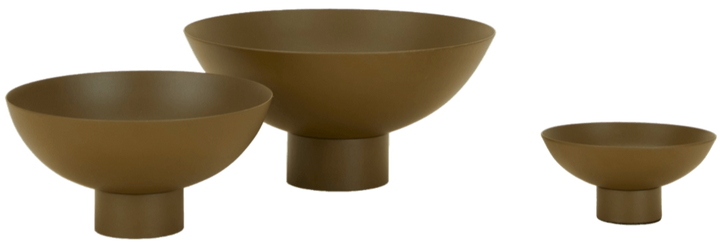 Essential Footed Bowl - Hawkins New York - Dinnerware - Small - Olive - HORNE