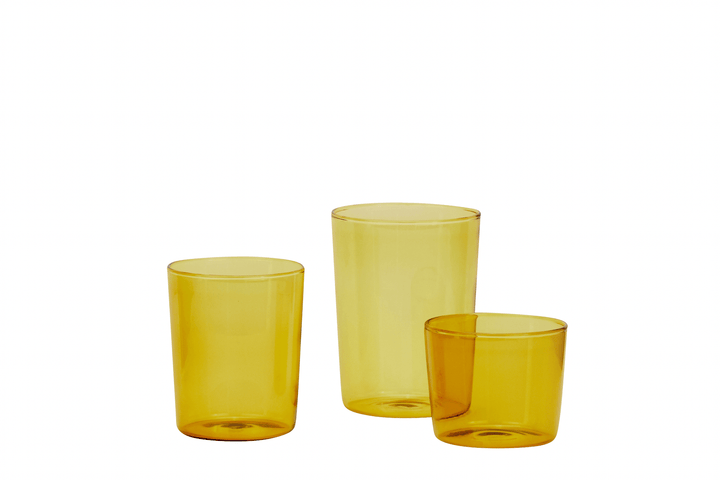 Essential Glassware - Set of 4 - Hawkins New York - Drinkware - Small - Amber - HORNE