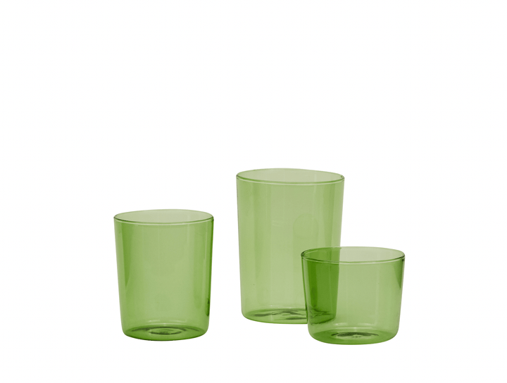Essential Glassware - Set of 4 - Hawkins New York - Drinkware - Small - Green - HORNE