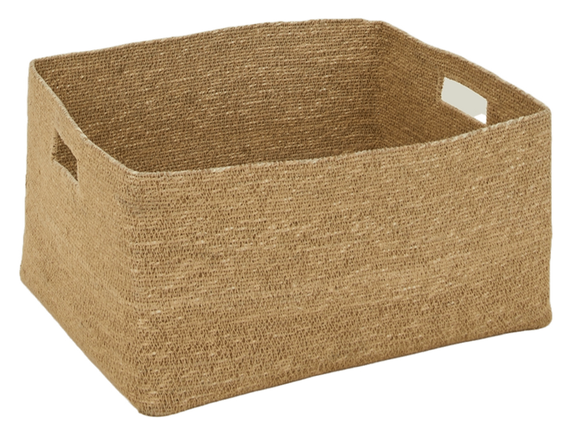 Essential Low Basket - Hawkins New York - Storage + Organization - White - HORNE