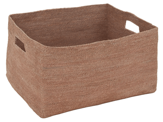 Essential Low Basket - Hawkins New York - Storage + Organization - Blush - HORNE