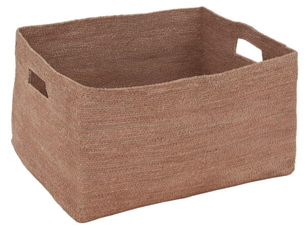 Essential Low Basket - Hawkins New York - Storage + Organization - Blush - HORNE