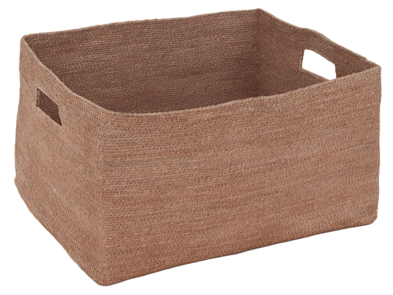 Essential Low Basket - Hawkins New York - Storage + Organization - White - HORNE