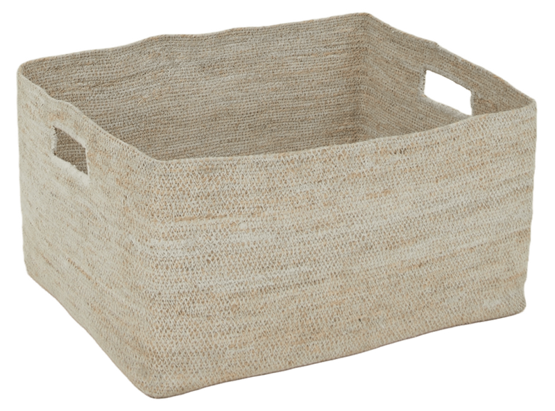Essential Low Basket - Hawkins New York - Storage + Organization - White - HORNE