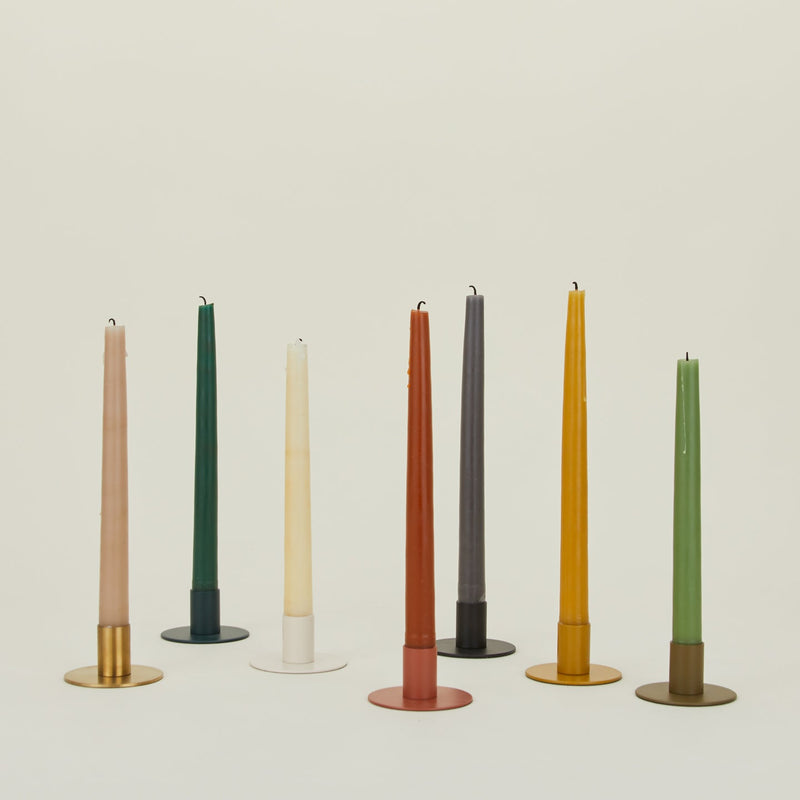 Essential Metal Candle Holder - Set of 2 - Hawkins New York - Candle Holders - Black - HORNE