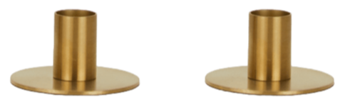 Essential Metal Candle Holder - Set of 2 - Hawkins New York - Candle Holders - Black - HORNE