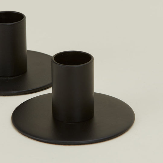 Essential Metal Candle Holder - Set of 2 - Hawkins New York - Candle Holders - Brass - HORNE