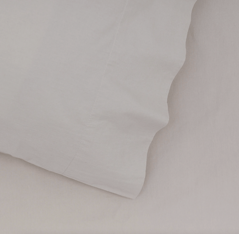 Essential Percale Sheet Set - Hawkins New York - Bedding + Pillows - Queen - White - HORNE