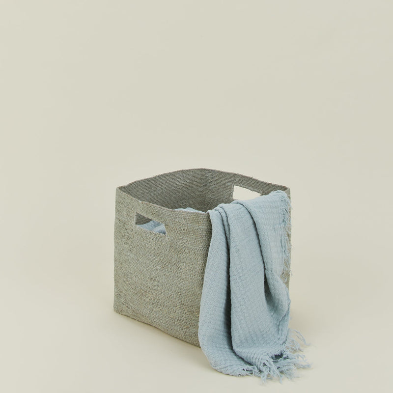 Essential Square Basket - Hawkins New York - Storage + Organization - Blush - HORNE