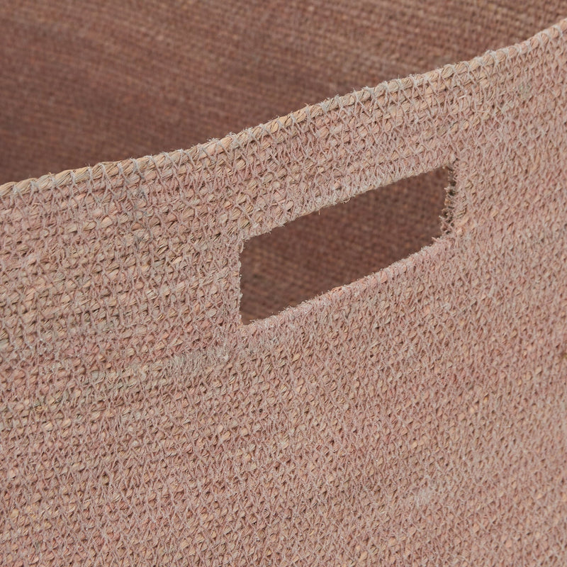 Essential Square Basket - Hawkins New York - Storage + Organization - Blush - HORNE