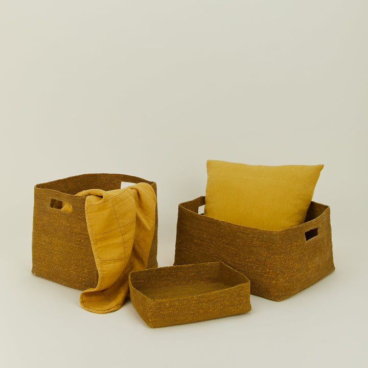 Essential Square Basket - Hawkins New York - Storage + Organization - Natural - HORNE