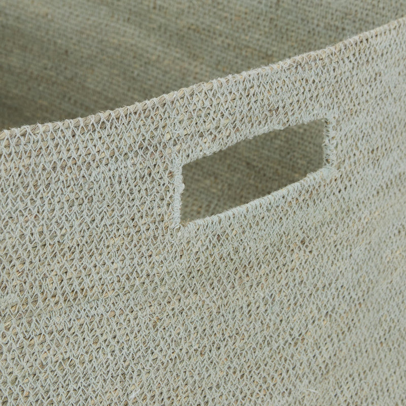 Essential Square Basket - Hawkins New York - Storage + Organization - Blush - HORNE