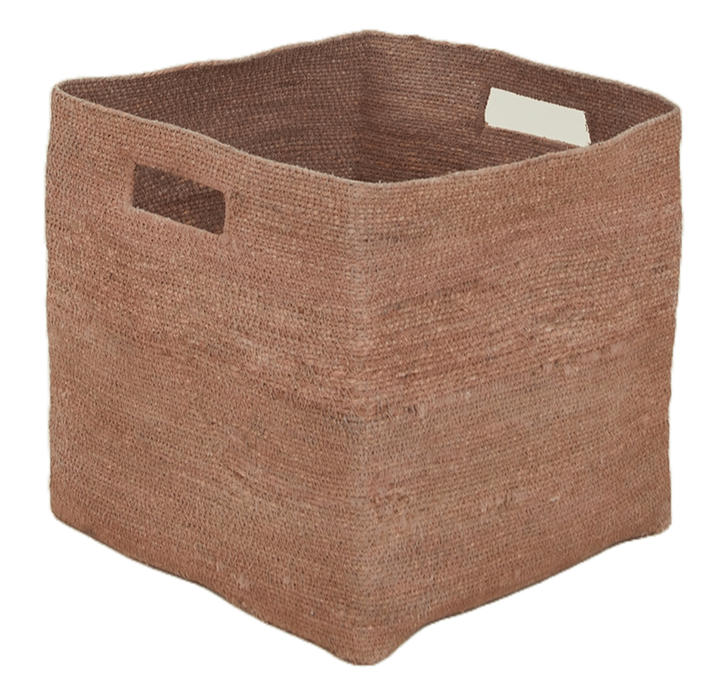 Essential Square Basket - Hawkins New York - Storage + Organization - Blush - HORNE