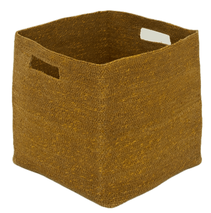 Essential Square Basket - Hawkins New York - Storage + Organization - Mustard - HORNE