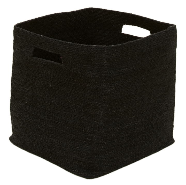 Essential Square Basket - Hawkins New York - Storage + Organization - Black - HORNE