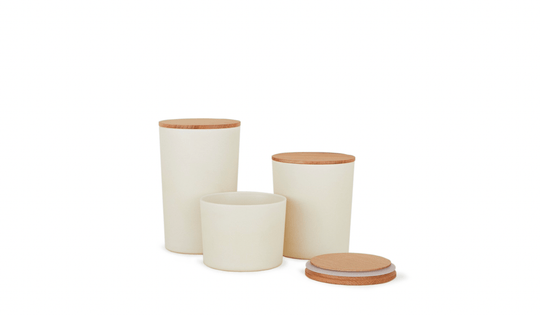 Essential Storage Containers - Set of 3 - Hawkins New York - Organization + Food Storage - Ivory - HORNE