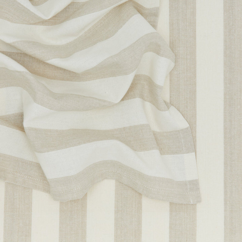 Essential Striped Dinner Napkin - Set of 4 - Hawkins New York - Kitchen + Table Linens - Ivory/ Flax - HORNE