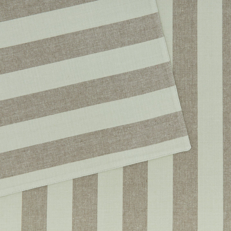 Essential Striped Placemat - Set of 4 - Hawkins New York - Kitchen + Table Linens - Ivory/ Flax - HORNE