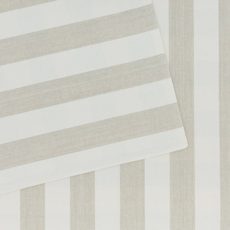 Essential Striped Placemat - Set of 4 - Hawkins New York - Kitchen + Table Linens - Ivory/ Flax - HORNE