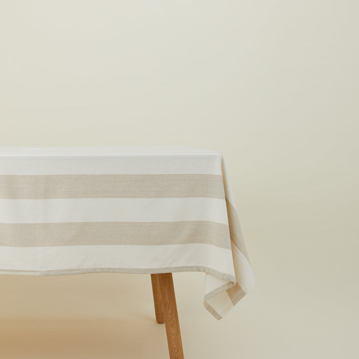 Essential Striped Tablecloth - Hawkins New York - Kitchen + Table Linens - Olive/ Sage - HORNE