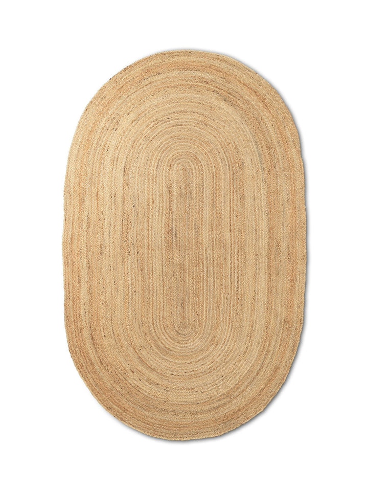 Eternal Oval Jute Rug - Ferm Living Rugs - Small - Natural - HORNE