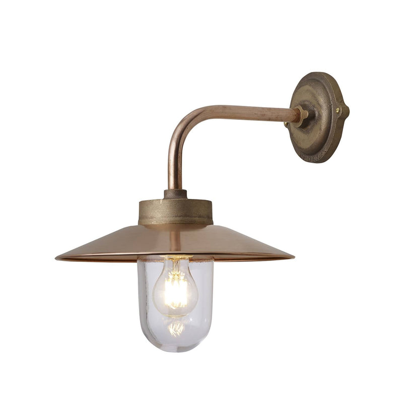 Exterior Right Angle Bracket Light - Davey Lighting - Outdoor Lights - Bronze, Clear Glass - HORNE