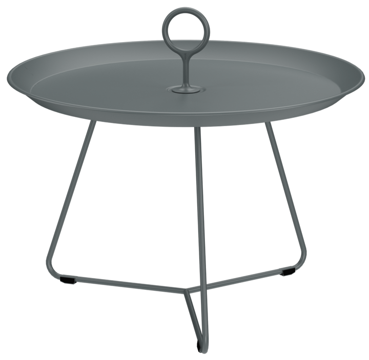 EYELET Tray Table - HOUE - Outdoor Furniture - 22.6"Ø - Dark Grey - HORNE