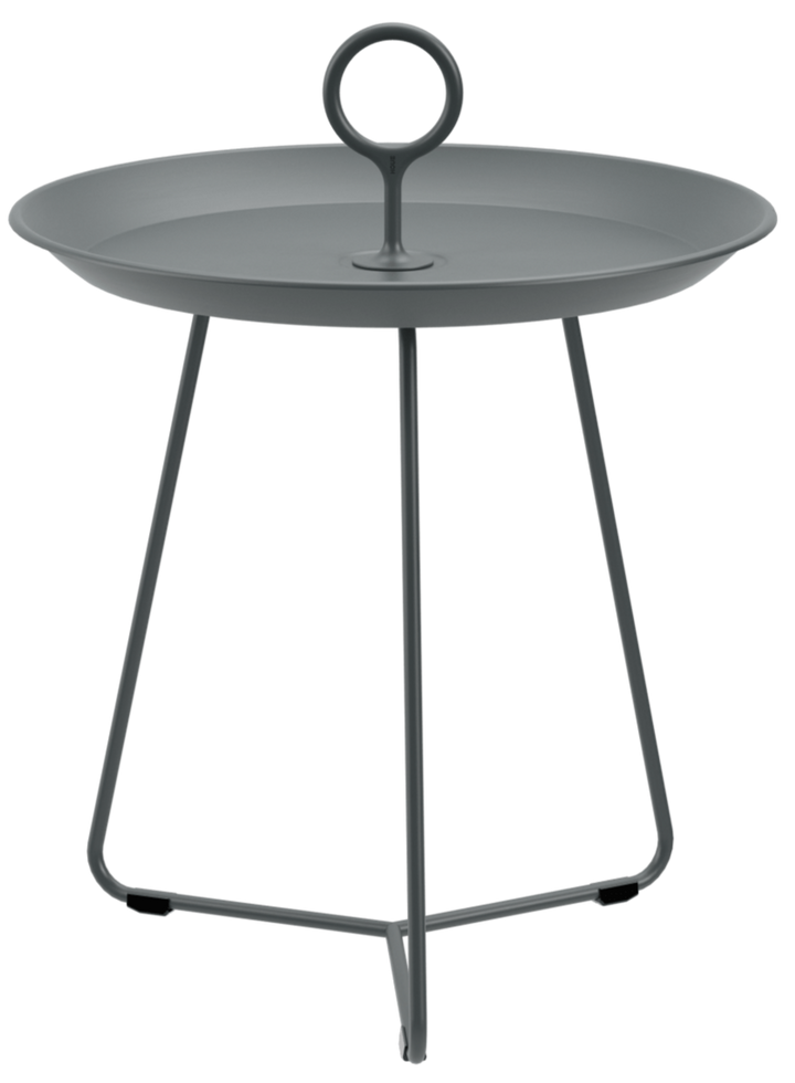 EYELET Tray Table - HOUE - Outdoor Furniture - 17.7"Ø - Dark Grey - HORNE
