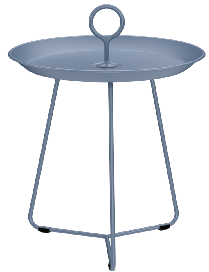 EYELET Tray Table - HOUE - Outdoor Furniture - 17.7"Ø - Pigeon Blue - HORNE