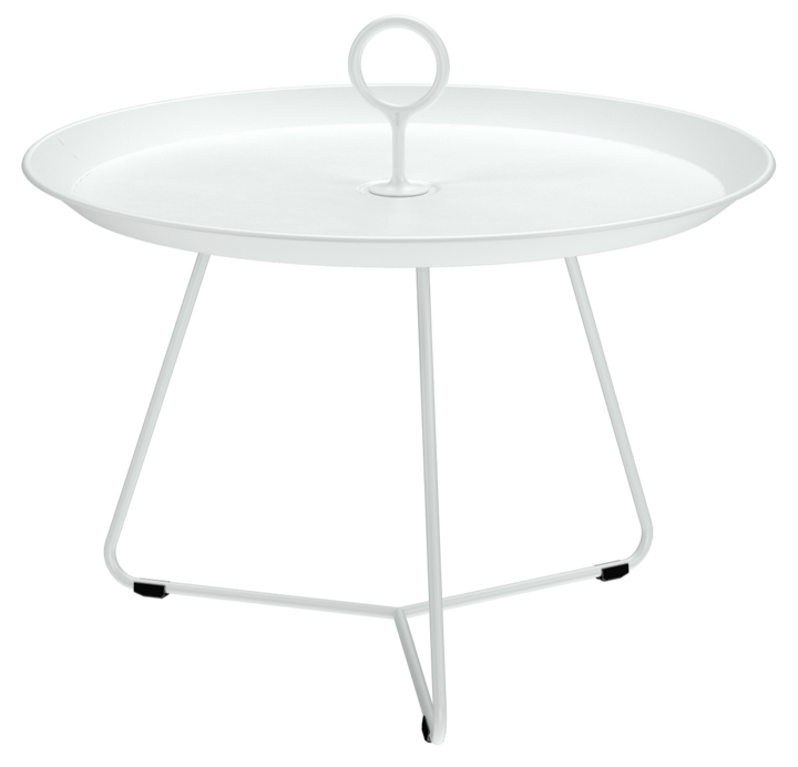 EYELET Tray Table - HOUE - Outdoor Furniture - 22.6"Ø - White - HORNE