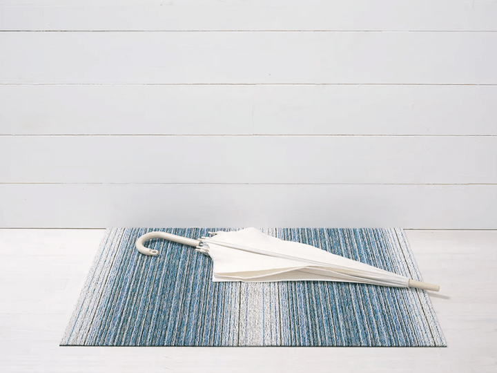 Fade Stripe Shag Rug - Chilewich - Rugs - Utility Mat - Lagoon - HORNE