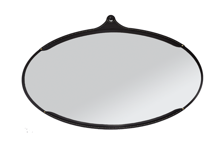 Fairmount Wide Oval Mirror - Lostine - Mirrors - Black - HORNE