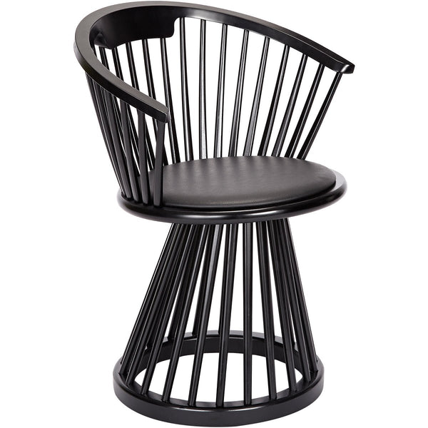 Fan Dining Chair - Black