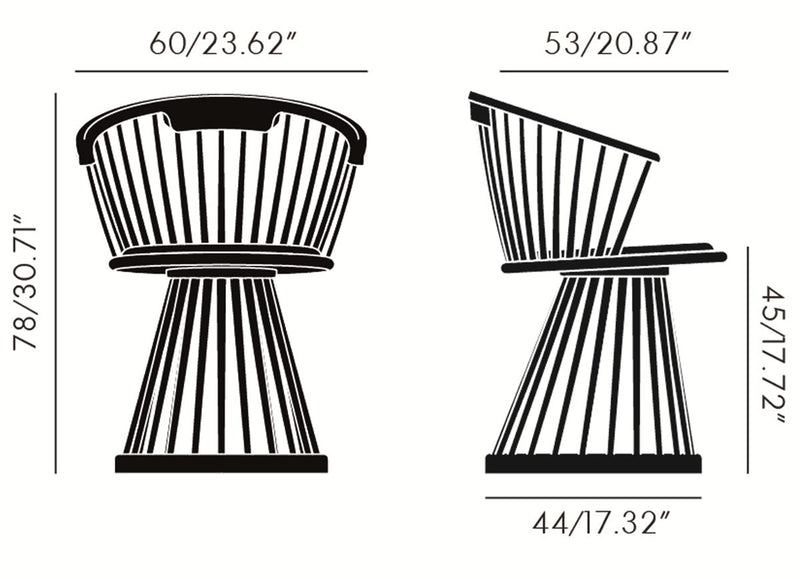 Fan Dining Chair - Natural Oak