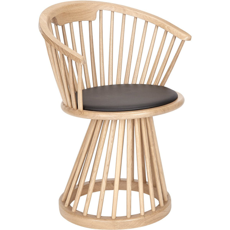 Fan Dining Chair - Natural Oak