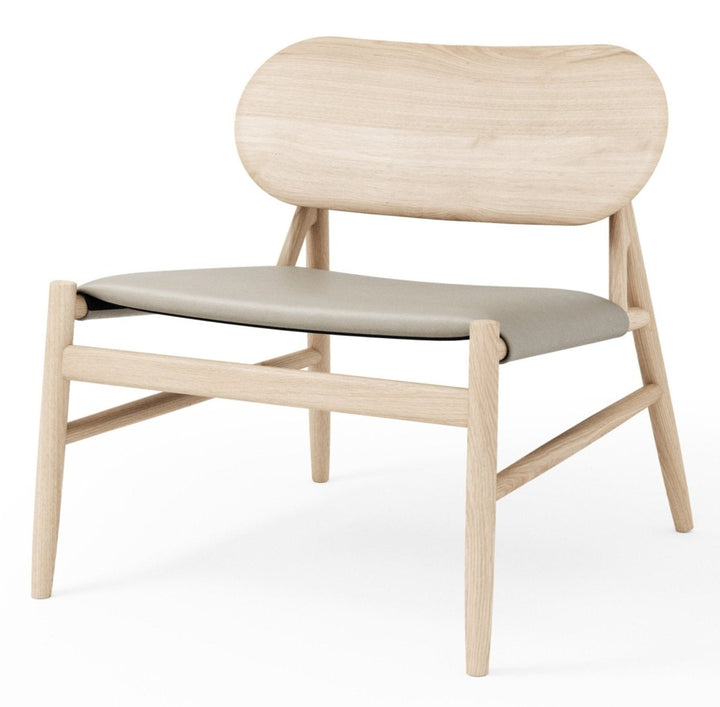 Ferdinand Lounge Chair - BRDR. Kruger - Chairs - Black Lacquered Oak - Spectrum Oyster Leather - HORNE