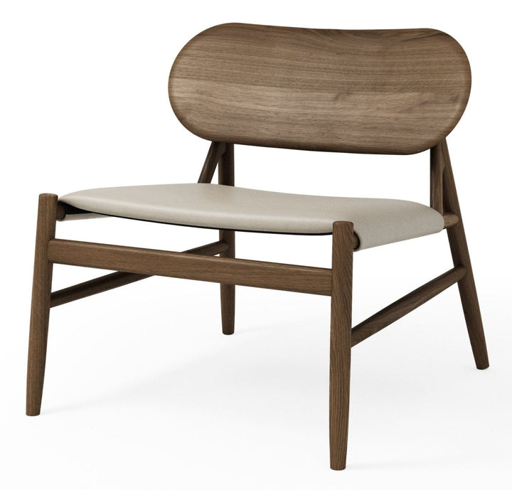 Ferdinand Lounge Chair - BRDR. Kruger - Chairs - Fumed Oak - Spectrum Oyster Leather - HORNE