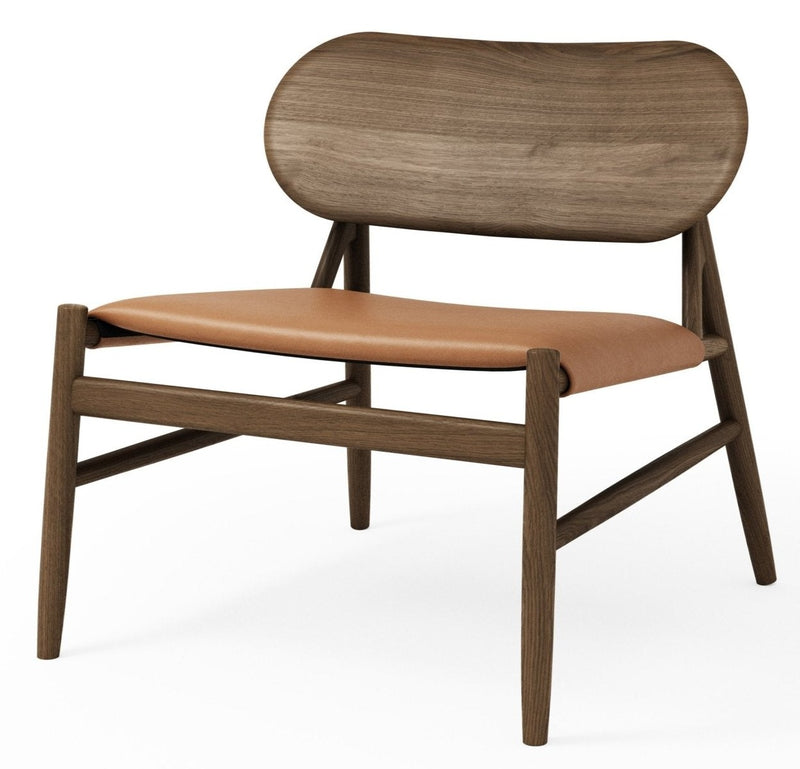 Ferdinand Lounge Chair - BRDR. Kruger - Chairs - Fumed Oak - Savanne Black Leather - HORNE