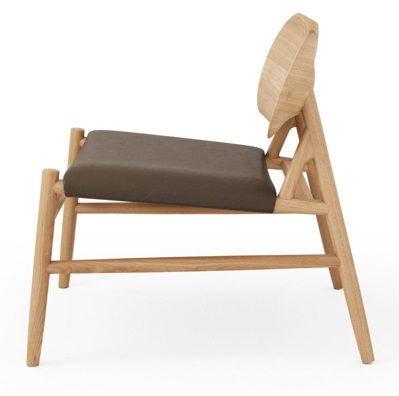 Ferdinand Lounge Chair - BRDR. Kruger - Chairs - Fumed Oak - Savanne Black Leather - HORNE