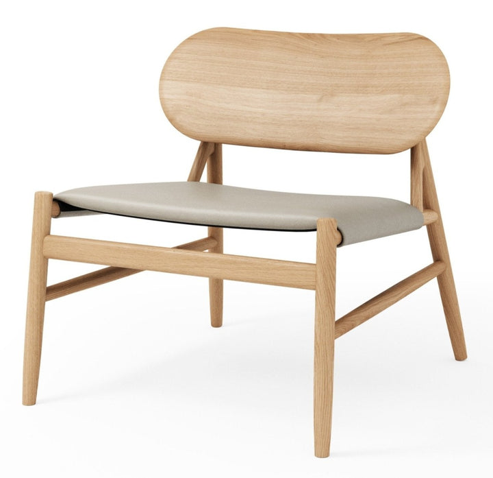 Ferdinand Lounge Chair - BRDR. Kruger - Chairs - Oiled Oak - Spectrum Oyster Leather - HORNE