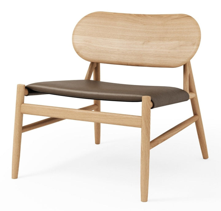 Ferdinand Lounge Chair - BRDR. Kruger - Chairs - Oiled Oak - Spectrum Cinnamon Leather - HORNE