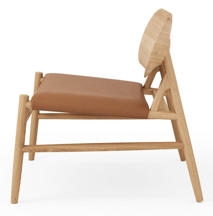 Ferdinand Lounge Chair - BRDR. Kruger - Chairs - Oiled Oak - Spectrum Brandy Leather - HORNE