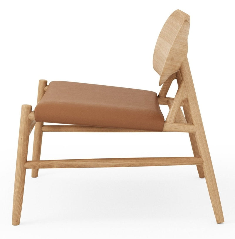 Ferdinand Lounge Chair - BRDR. Kruger - Chairs - Fumed Oak - Savanne Black Leather - HORNE