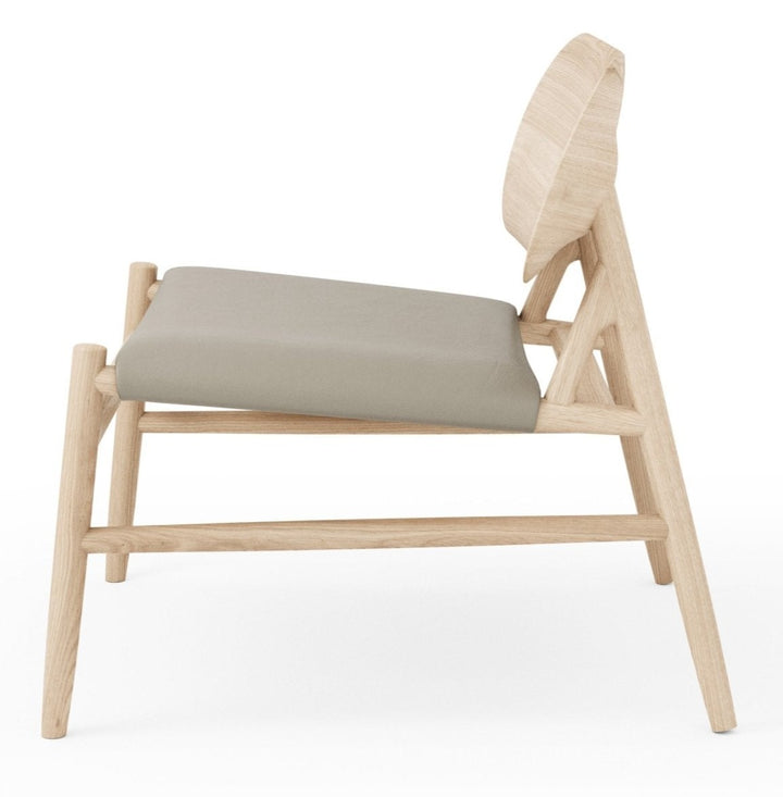 Ferdinand Lounge Chair - BRDR. Kruger - Chairs - Black Lacquered Oak - Spectrum Oyster Leather - HORNE