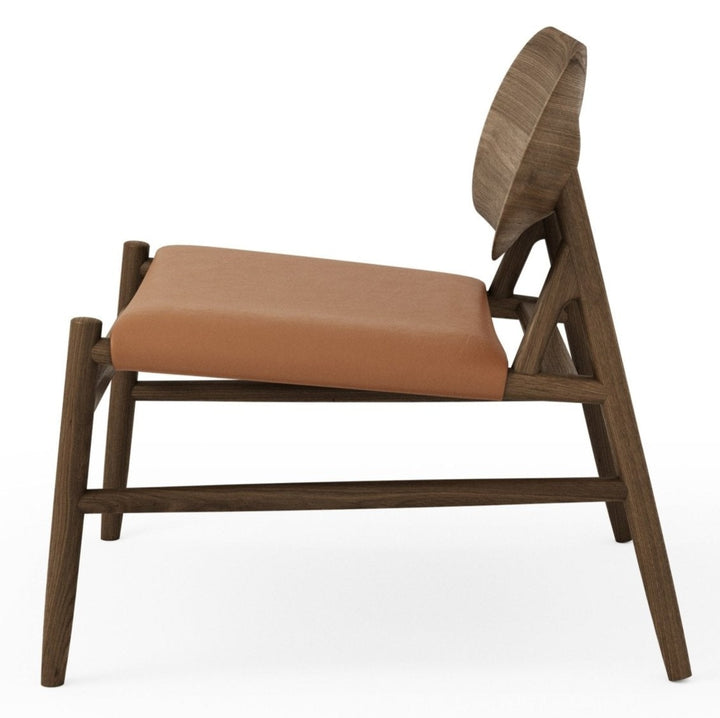 Ferdinand Lounge Chair - BRDR. Kruger - Chairs - Fumed Oak - Spectrum Brandy Leather - HORNE