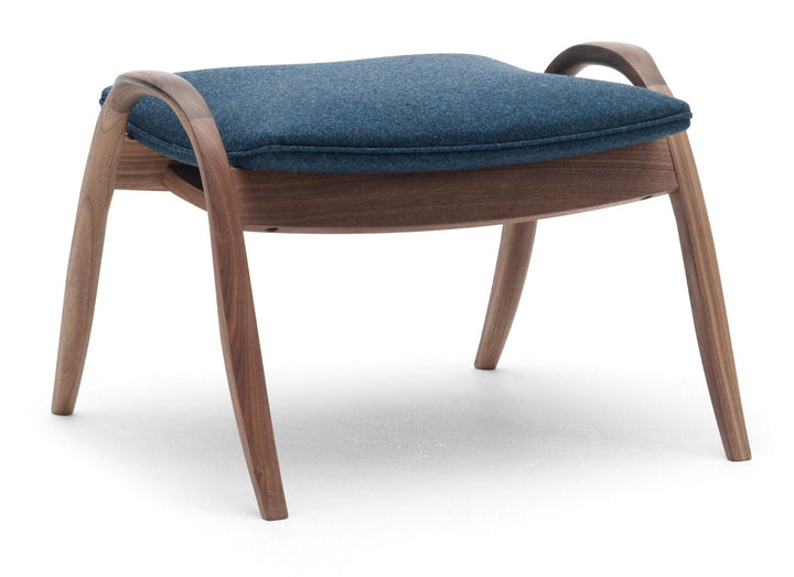 FH430 Signature Foot Stool - Carl Hansen & Son - Stools + Benches + Ottomans - Oiled Walnut/Divina 873 Fabric - HORNE