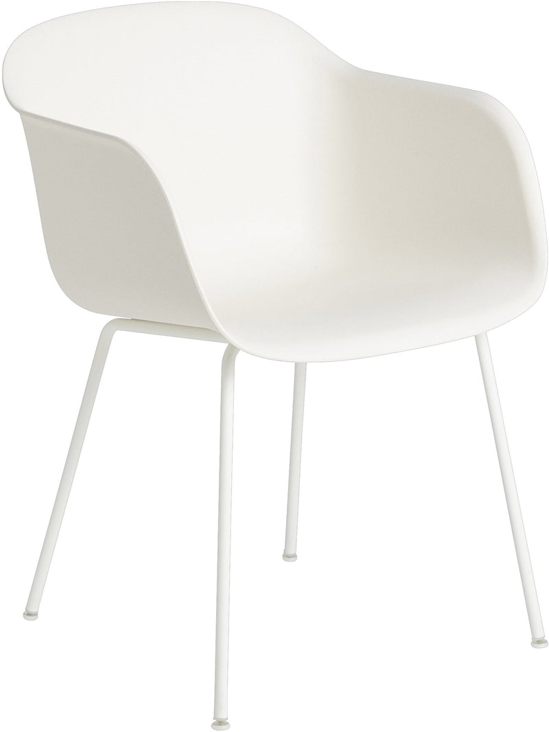 Fiber Armchair - Tube Base - Muuto - Chairs - Black Shell & Black Tube Base - HORNE