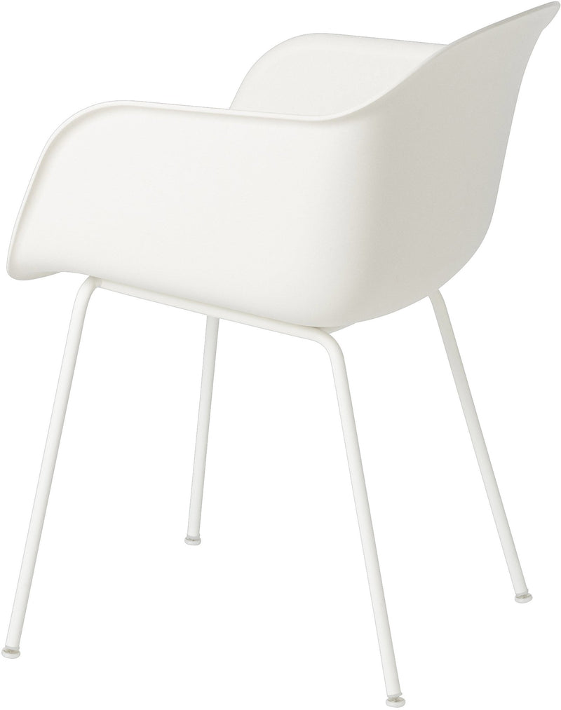 Fiber Armchair - Tube Base - Muuto - Chairs - Black Shell & Black Tube Base - HORNE