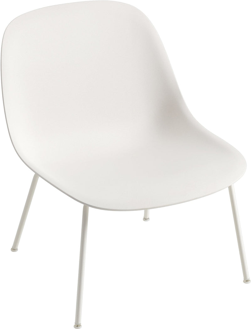 Fiber Lounge Chair - Muuto - Chairs - Tube Base - White Shell - HORNE