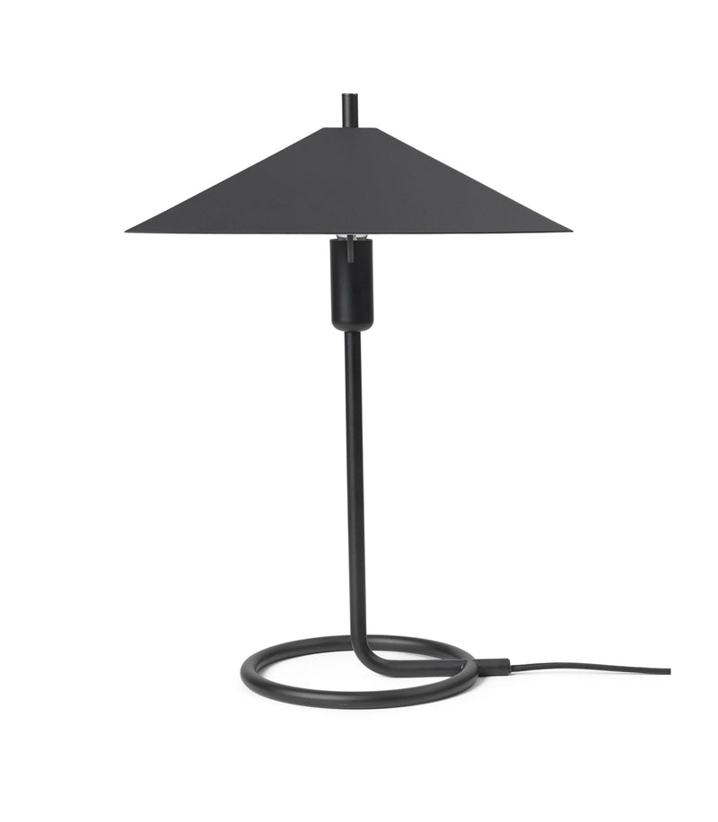 Filo Table Lamp - Square - Ferm Living - Tables + Desks - Black/ Black - HORNE